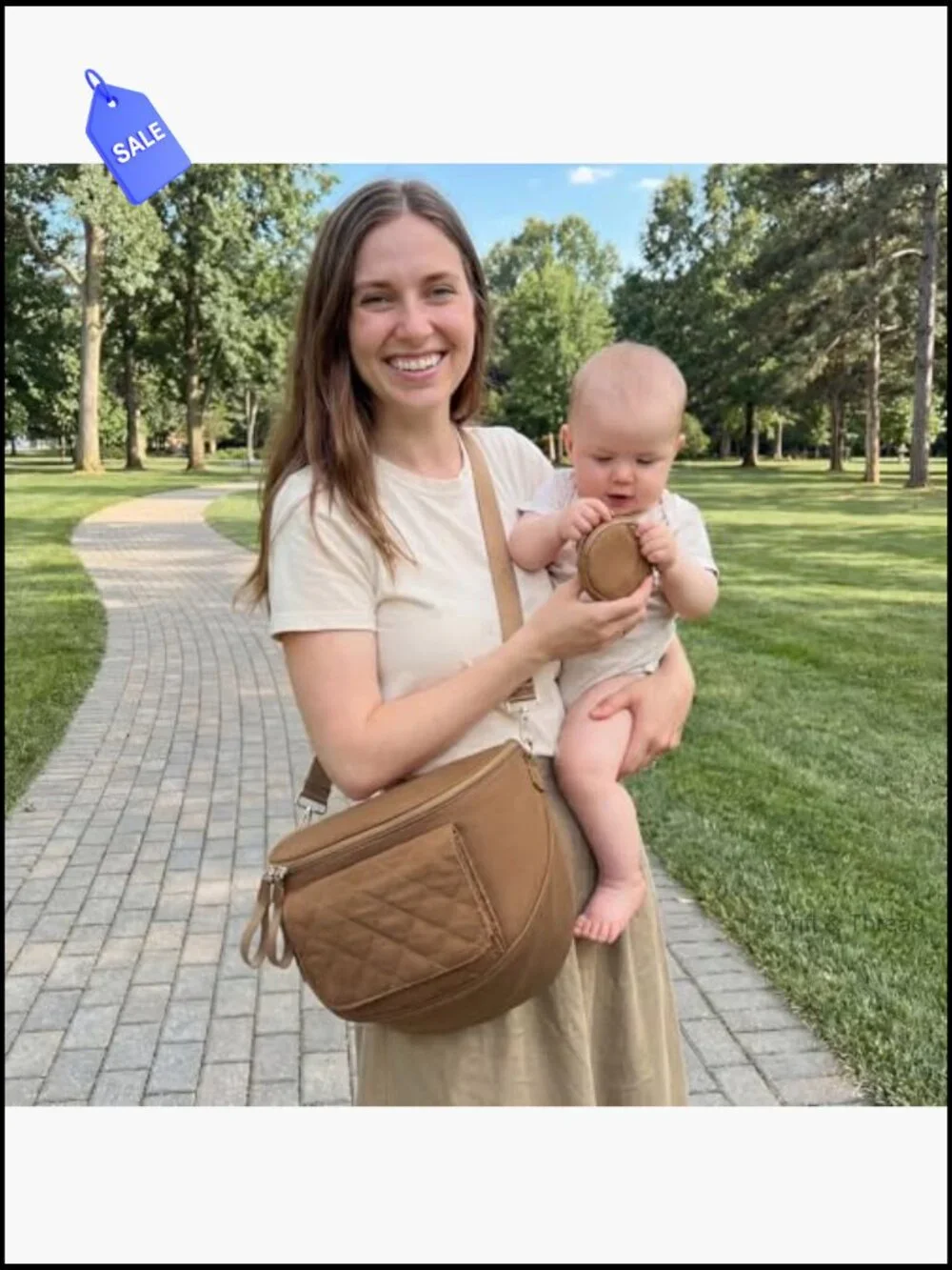 Mini Diaper Bag Crossbody with Changing Pad Nylon Waterproof